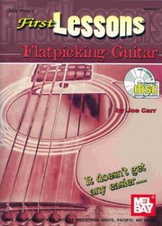 MEL BAY PUBLICATIONS FIRST LESSONS - FLATPICKING GUITAR + CD / kytara + tabulatura