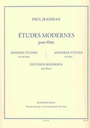 Alphonse Leduc ETUDES MODERNES by Paul JEANJEAN  for flute