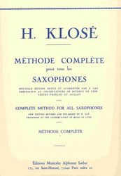 Alphonse Leduc COMPLETE METHOD FOR ALL SAXOPHONES by H.Klose