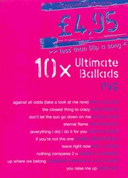 WISE PUBLICATIONS 10x Ultimate Ballads        klavír/zpěv/kytara