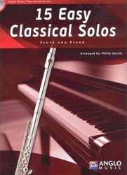 Anglo Music Press 15 Easy Classical Solos + CD / příčná flétna + klavír