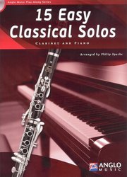 Anglo Music Press 15 Easy Classical Solos + CD / klarinet + klavír