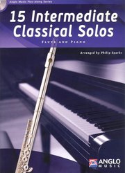 Anglo Music Press 15 Intermediate Classical Solos + CD / příčná flétna + klavír