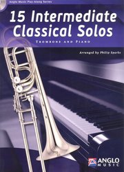 Anglo Music Press 15 Intermediate Classical Solos + CD / trombone (BC+TC in Bb) + piano