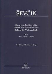 Editio Bärenreiter OtakarŠevčík - Škola houslové techniky 1/1 (1.poloha)