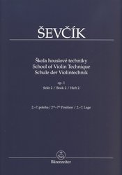 Editio Bärenreiter OtakarŠevčík - Škola houslové techniky 1/2 (2.-7. poloha)