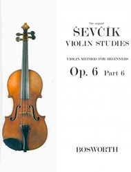BOSWORTH EDITION OtakarŠevčík - Opus 6, VIOLIN STUDIES Part 6