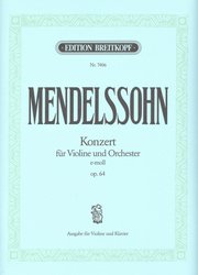 BREITKOPF&HARTEL MENDELSSOHN: Koncert e moll, op. 64 pro housle a klavír