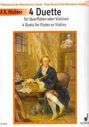 SCHOTT&Co. LTD Richter, Franz Xaver - 4 DUETS for flutes (violins)
