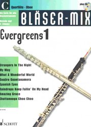 SCHOTT&Co. LTD BLASER MIX: Evergreens 1 + CD - C instruments (solos or duets)