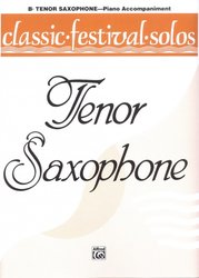ALFRED PUBLISHING CO.,INC. CLASSIC FESTIVAL SOLOS 1 for TENOR SAX - klavírní doprovod