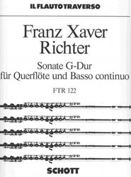 SCHOTT&Co. LTD Richter, Franz Xaver - SONATA IN G MAJOR    flute&basso continuo (piano, organ)