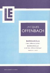 Editio Bärenreiter BARKAROLA z opery Hoffmannovy povídky / klavír