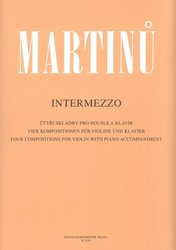 Editio Bärenreiter MARTINU: INTERMEZZO -čtyři skladby pro housle a klavír