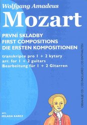 EDITIO KAREZ MOZART- První skladby + CD / jedna + dvě kytary