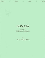 Shawnee Press, Inc. SONATA, Op.19 by Paul Creston for Alto Sax&Piano