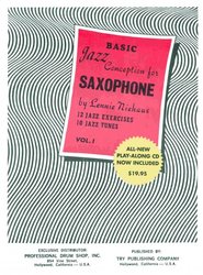 TRY PUBLISHING COMPANY Jazz Conception for Saxophone by Lennie Niehaus 1 (red) + CD   for C / Bb / Eb instruments