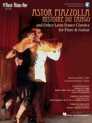 Music Minus One ASTOR PIAZZOLA - Histoire Du Tango and Others Latin Dance Classics for flute&guitar + CD  / příčná flétna