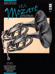 Music Minus One MOZART - 12 Pieces for Two French Horns (12 skladeb pro dva lesní rohy) + CD