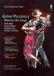 Music Minus One ASTOR PIAZZOLA - Histoire Du Tango and Others Latin Dance Classics for flute&guitar + CD / kytara