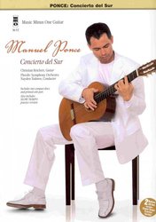 Music Minus One Manuel Ponce - Concierto Del Sur for Guitar and Orchestra + 2x CD