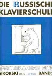 Sikorski Musikverlage DIE RUSSISCHE KLAVIERSCHULE 2 + 2x CD / Ruská klavírní škola 2 + 2x CD