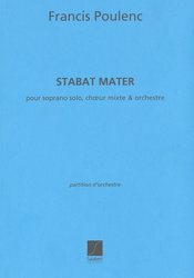 SALABERT EDITIONS STABAT MATER by Francis Poulenc / full score for soprano solo, choir + orchestra