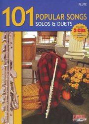 SANTORELLA PUBLICATIONS ltd. 101 POPULAR SONGS SOLOS&DUETS + 3x CD / příčná flétna