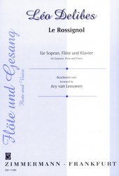 ZIMMERMANN Le Rossignol by Leo Delibes / zpěv, příčná flétna a klavír