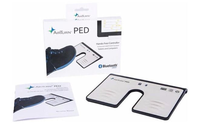 AirTurn PED Pro - nožní přepínač pro ovládání prezentací nebo otáčení stránek s Bluetooth