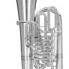 MELTON F tuba 4260 - postříbřená mosaz, 6 ventilů