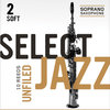 RICO Select Jazz Unfiled plátky pro Sopran saxofon tvrdost 2S - kus