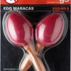 Stagg Maracas EGG-MA S/RD, vajíčka s ručkou, barva červená