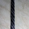 Kravata úzká polyester černá s motivem notové osnovy