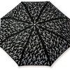 Vienna World Skládací mini deštník - s motivem houslového klíče, černý