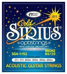 Gorstrings SIRIUS Gold SG4-1152 - sada strun na akustickou kytaru .011 - .052w
