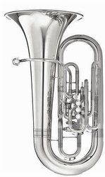 MELTON F tuba  2250 FW - postříbřená mosaz, 5 ventilů