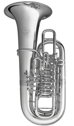 B&S F tuba 3100 - postříbřená mosaz, 6 ventilů