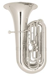 MIRAPHONE C tuba "NEW YORKER" C 1292 - postříbřená mosaz, 5 ventilů
