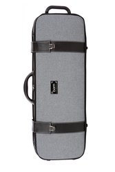 BAM Cases Grey Flannel Hightech Oblong - Violový kufr bez kapsy, šedý flanel 5201GF