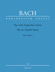Bärenreiter Bach, Johann Sebastian The six English Suites