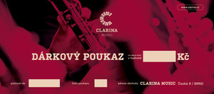 Clarina Music Dárkový poukaz 1000 Kč