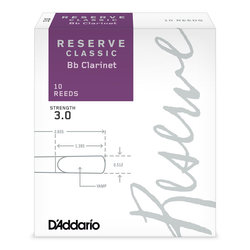 D'Addario Reserve Classic plátky pro B klarinet 3