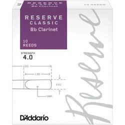 D'Addario Reserve Classic plátky pro B klarinet 4