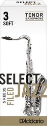 RICO Select Jazz Filed plátky pro Tenor saxofon tvrdost 3S - kus