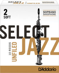 RICO Select Jazz Unfiled plátky pro Sopran saxofon tvrdost 2S - kus
