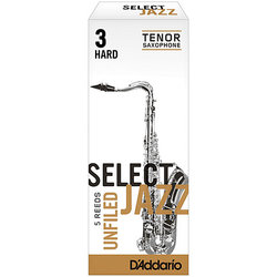RICO Select Jazz Unfiled plátky pro Tenor saxofon tvrdost 3H - kus