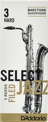 D'Addario Select Jazz Filed plátek pro baryton saxofon tvrdost 3H