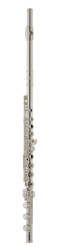 Jupiter příčná flétna JFL1000RBE, se stř. hlavicí, otevřené klapky, H-nožka a E-mechanika