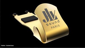 JLV kryt pro kaučukovou hubičku na alt saxofon - kartáčovaná mosaz